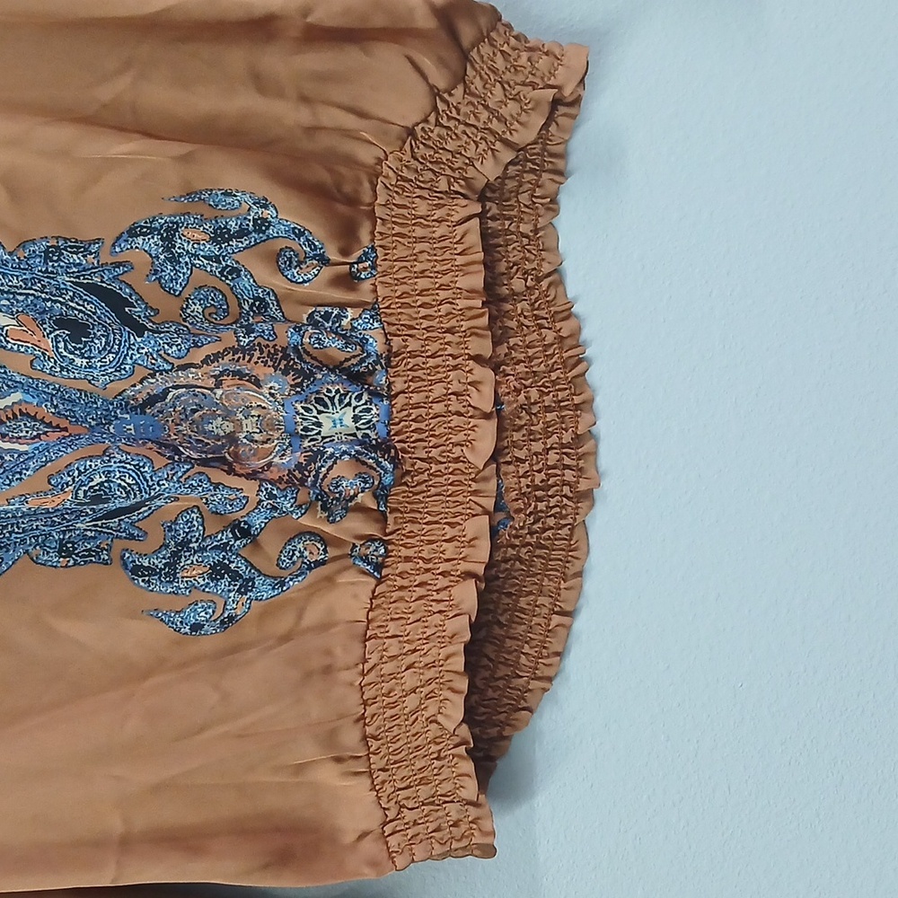 Nwt Apt. 9 Women's Brown Paisley Top Size Small Petite - Picture 3 of 7